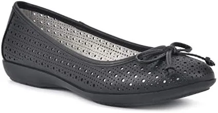 cliffs by white mountain cheryl womens ballet flat blackburnishedsmooth 8 m