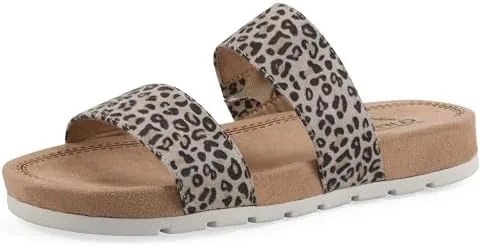 cliffs by white mountain shoes tahlie womens sandal naturalleopardsuedette 8 m
