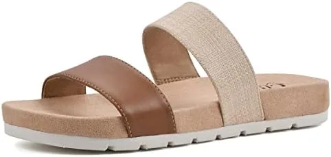 cliffs by white mountain womens tahlie slide sandal tanburnraffia 8 m
